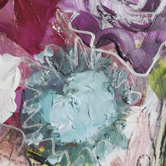Painters Bouquet Colourful Abstract Painting Video 